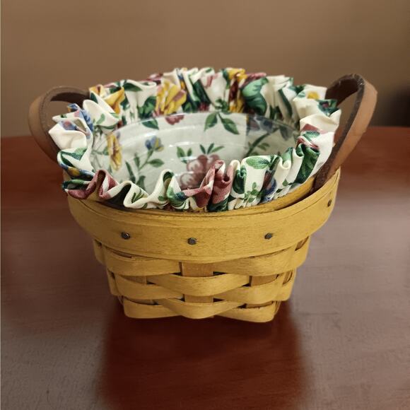 EUC Longaberger Thyme Basket Garden Splender Liner and Protector - Picture 1 of 4